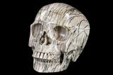 Realistic, Polished Picasso Jasper Skull #116709-3